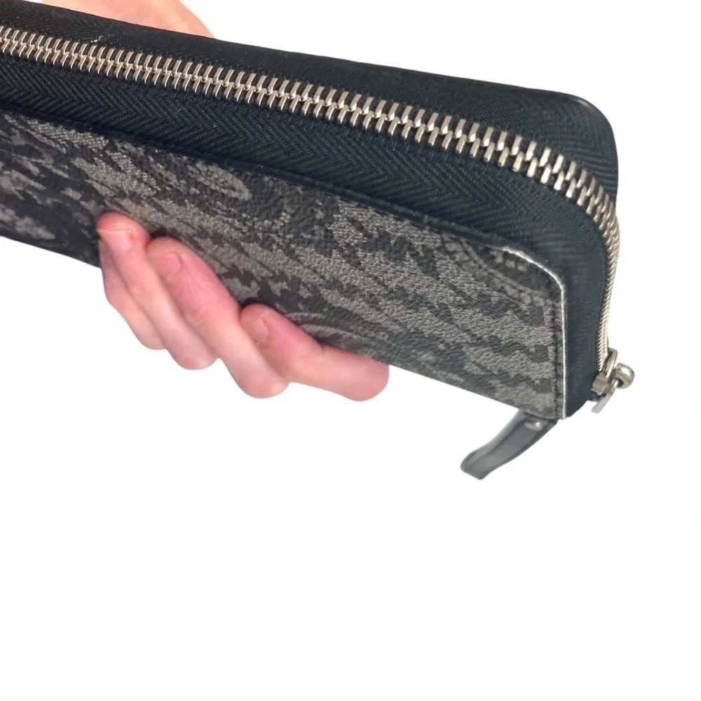 Michael kors jet set paisley large zipper clutch wristlet wallet